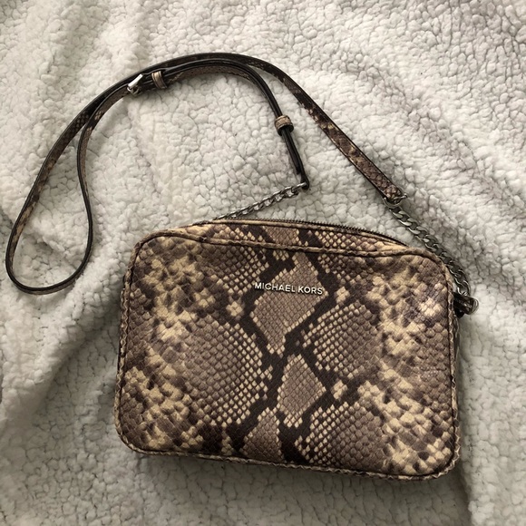 Michael Kors Handbags - Michael Kors Python Crossbody Purse